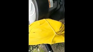 東北女主播與老鐵粉絲在小樹林野戰上