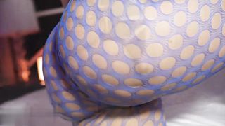 【69堂午夜视频】完美的生日礼物淫荡骚货身穿渔网袜大力抽插爆操射到屁股上