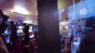 【69堂午夜视频】游戏厅爆操红裙美骚逼